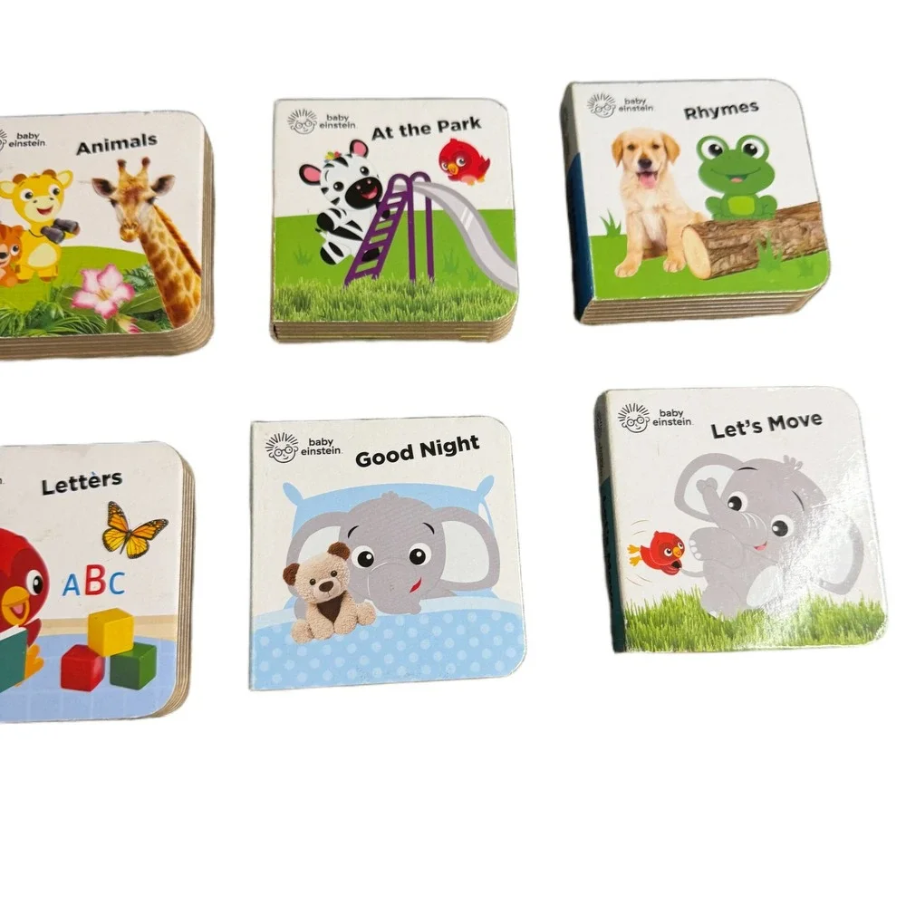 Baby Einstein My First Library 12 Board Book Block Set with Carrying Case Case - Picture 13 of 16